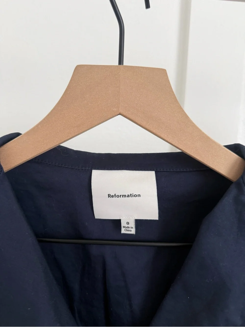 Reformation Chrissa Two Piece Skirt Set Navy Blue
